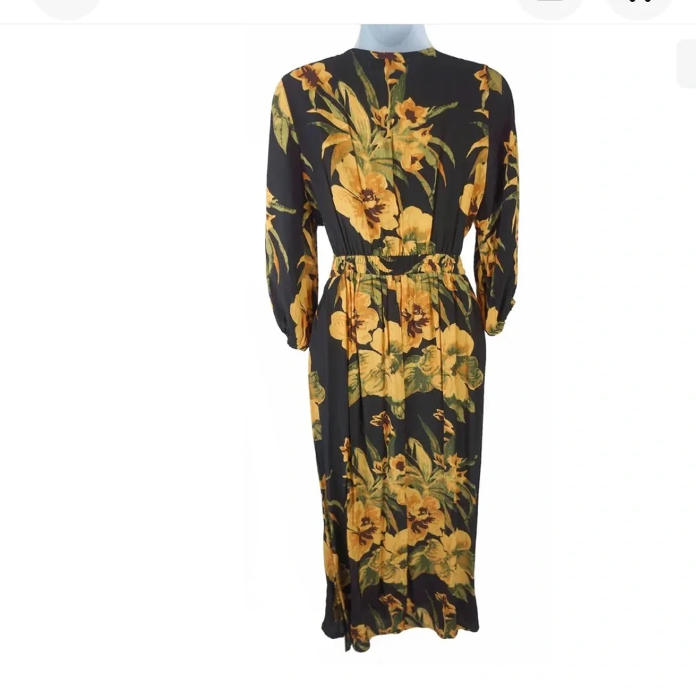 NWT Free People Faithful The Brand Oliveria Midi Dress Size XL - Picture 4 of 9